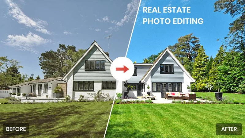 Real Estate Photo Editing Services 4 Real Estate Editing Before and after United Kingdom